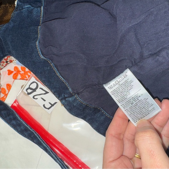 Banana Republic Sleeveless Stretch Denim Corset Top In Blue Dark Wash Size 6 - Picture 10 of 14